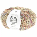 Fashion Fun Alpaca Cotton Blend aran - multicolor white