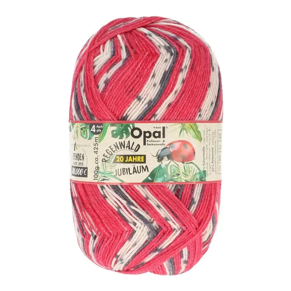 Opal Regenwald 6-draads - lieveheersbeestje