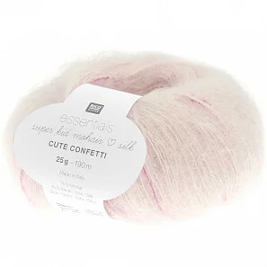 Essentials Super Kid Mohair Loves Silk Cute Confetti - berries