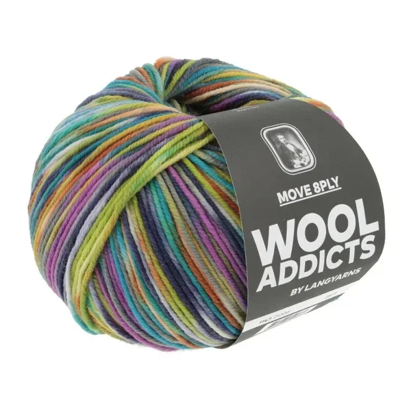 WoolAddicts - MOVE 8-ply - turquoise/pink/yellow - 1147.0003