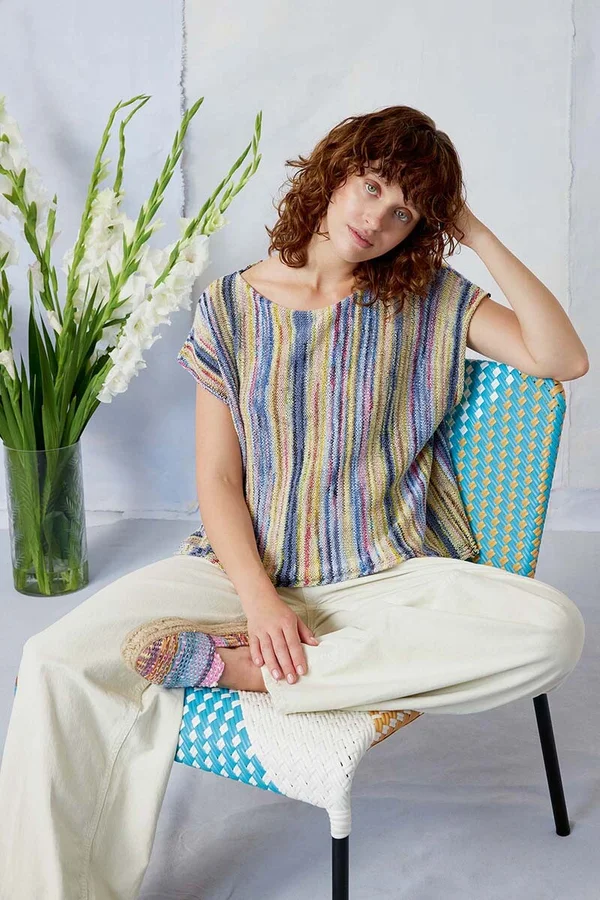 Lang Yarns - FIESTA - geel/donkerblauw/roze/beige -1160.0003