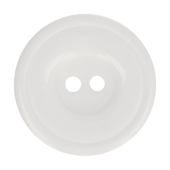 Knop - Bottoni Italiani maat 36 - 22,5mm - wit - 009