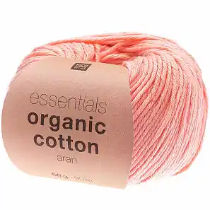 Essentials Organic Cotton aran - salmon