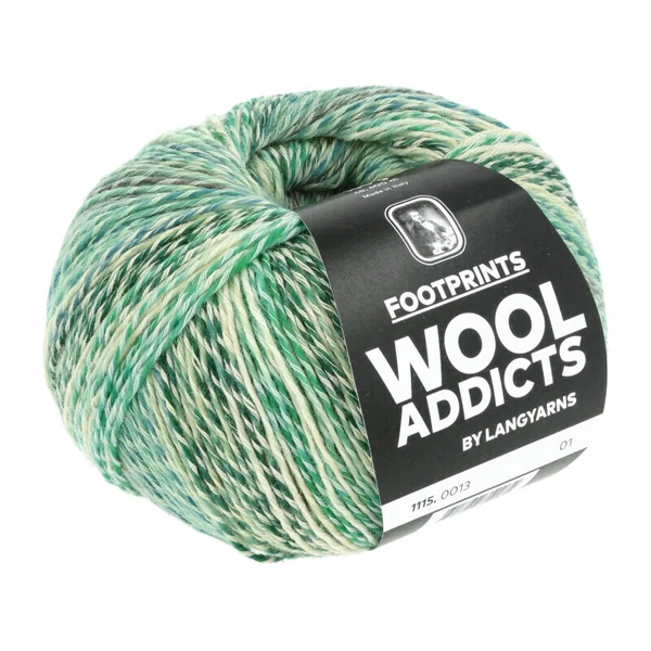 WoolAddicts - FOOTPRINTS - groen - 1115.0013